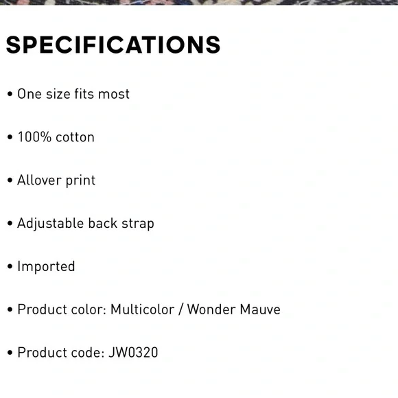 NWT GIRL’S ADIDAS X LIBERTY LONDON FLORAL BASEBALL CAP, Blue/Mauve, Limited Ed - Picture 9 of 9